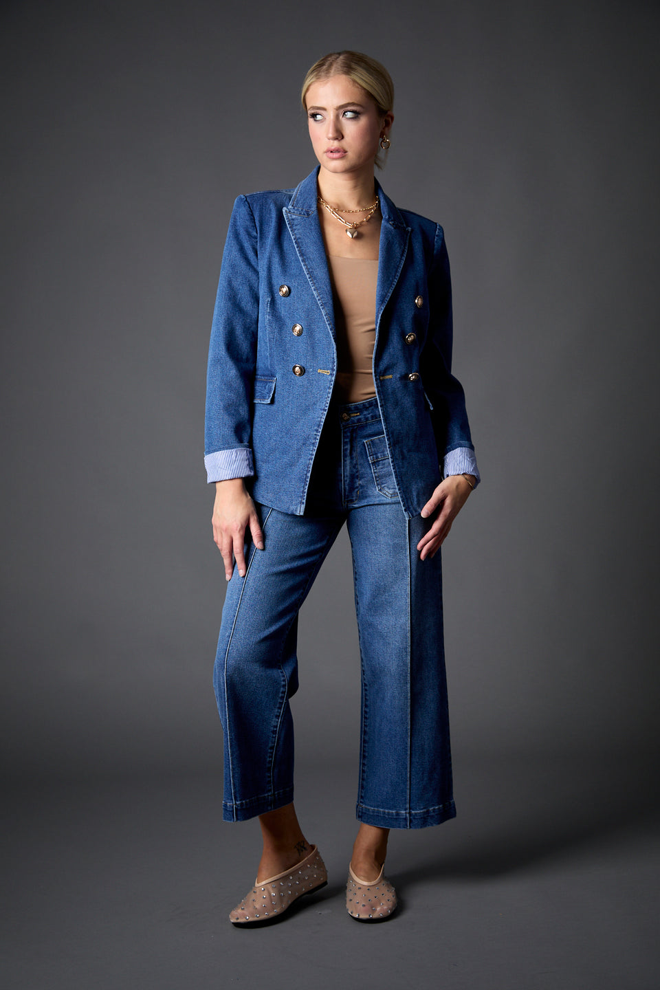 Blake Double Breasted Recycled Blazer
