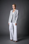 Helen Blazer in Heather Cement With Removable Shirt Insert