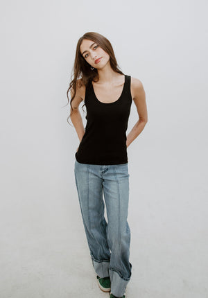 Fitted Crop Shell Tank