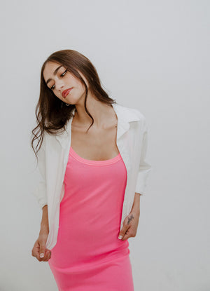 Midi Tank Dress With Slits
