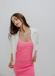 Cropped White Button Up