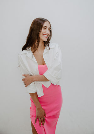 Midi Tank Dress With Slits