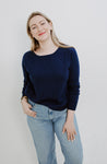 Classic Style Bee Stripe Cashmere Sweater