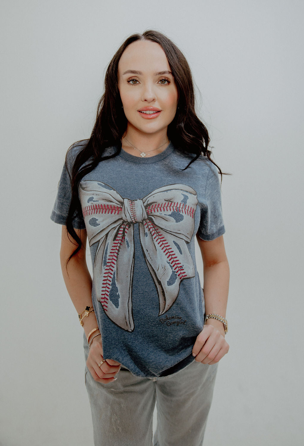 Baseball Bow T-Shirt