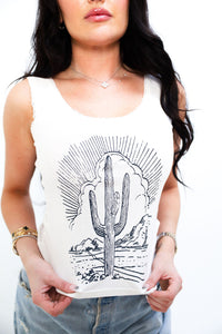 Cactus Vintage Lace Tee
