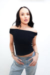 Twist Off The Shoulder Top