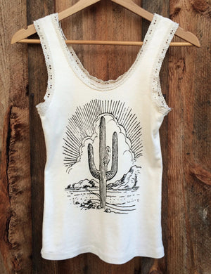 Cactus Vintage Lace Tee