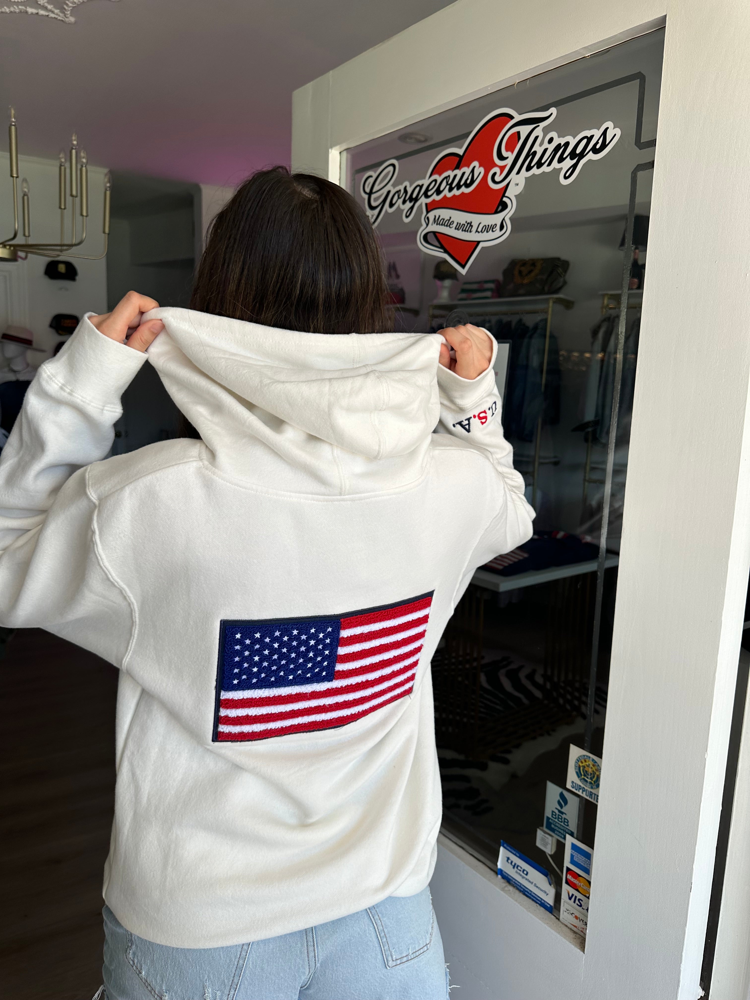 USA Flag Hoody