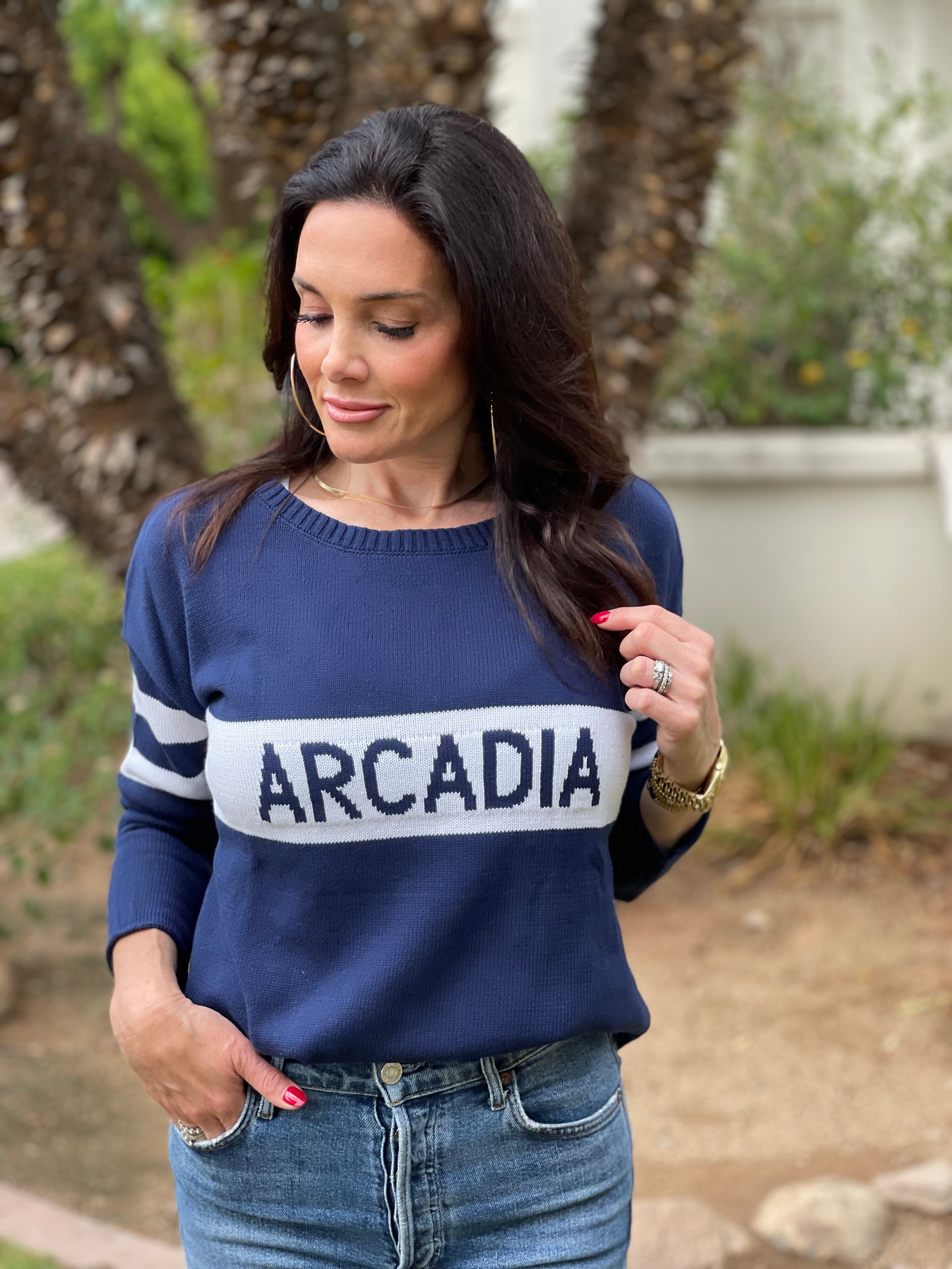 The Arcadia Rugby Stripe Cotton Sweater
