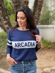 The Arcadia Rugby Stripe Cotton Sweater